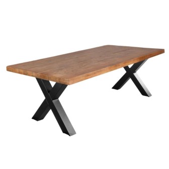 Eetkamertafel Mangohout | X-poot | 320 x 100 cm