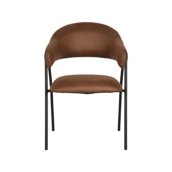 Eetkamerstoel Lowen - Cognac - Microfiber