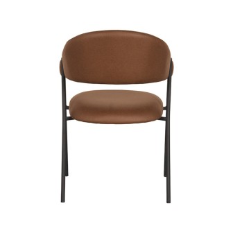 Eetkamerstoel Lowen - Cognac - Microfiber