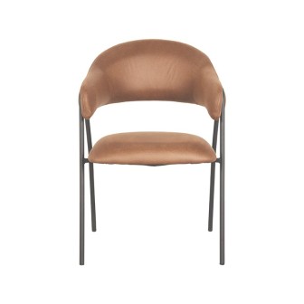 Eetkamerstoel Lowen - Cognac - Microfiber