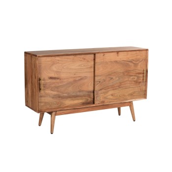 Retro media dressoir | Met schuifdeur |  117x30x70 cm