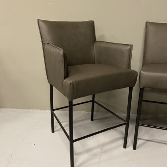 Barstoel Axel | set van 2 | Leder
