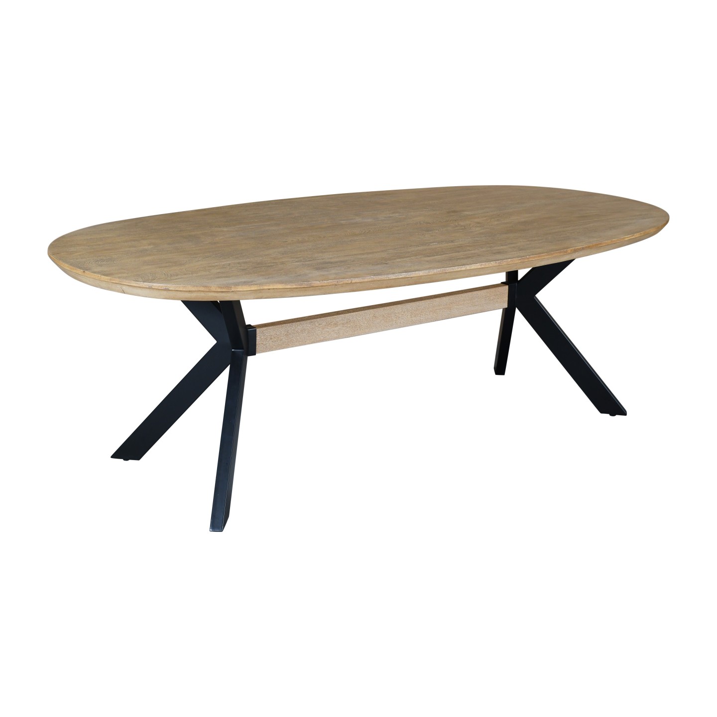 Eetkamertafel Deens Ovaal | Butterfly poot | Mangohout | 220 x 120 cm