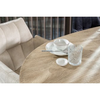 Eetkamertafel Deens Ovaal | Butterfly poot | Mangohout | 220 x 120 cm