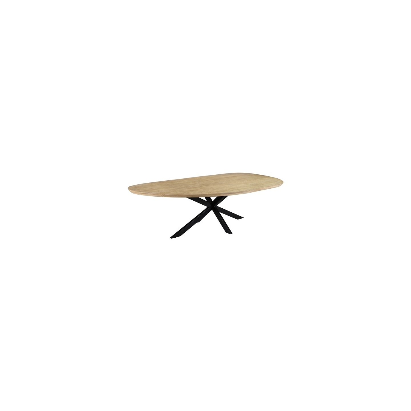 Eetkamertafel Pebble Organisch | Octo poot | Mangohout | 280 x 140 cm
