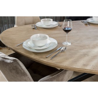 Eetkamertafel Pebble Organisch | Octo poot | Mangohout | 280 x 140 cm