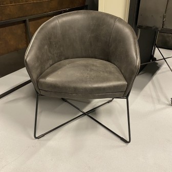 Fauteuil Britisch | Antraciet | Afrika Leder