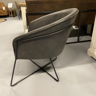 Fauteuil Britisch | Antraciet | Afrika Leder