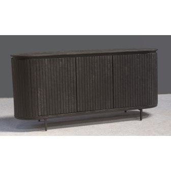Dressoir Hjorne | Acaciahout | Zwart