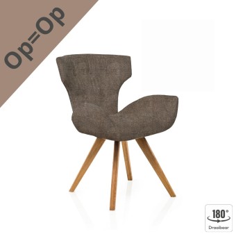 Eetkamerstoel Denmark | Houten Draaipoot | Sino Wood 108