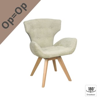 Eetkamerstoel Denmark | Houten Draaipoot | Sino Thyme 206