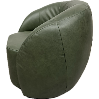 Fauteuil Harlem | Retro leder | Groen