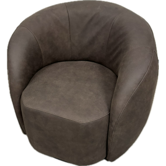 Fauteuil Harlem | Ecoleder | Donkerbruin