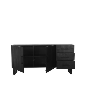 Dressoir Sereno - Zwart - Mangohout