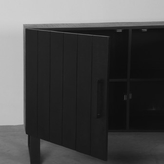Dressoir Sereno - Zwart - Mangohout