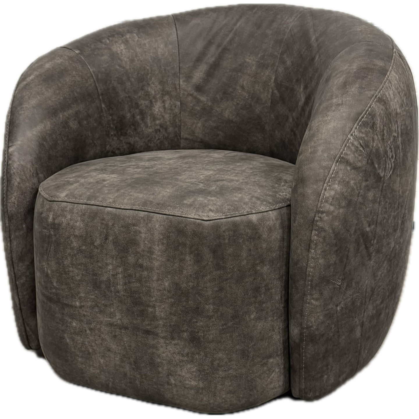 Fauteuil Harlem | Retro Leder | Antraciet