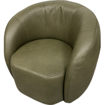 Fauteuil Harlem | Retro Leder | Groen