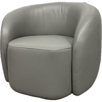 Fauteuil Harlem | Retro Leder | Grijs