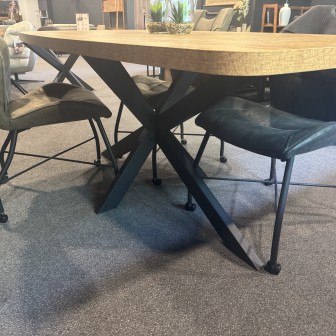 Eetkamertafel Reus Deens ovaal 210 x 100 x 78 cm | HPL | Mango