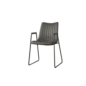 Salou armchair - PU antracite (uitlopend)