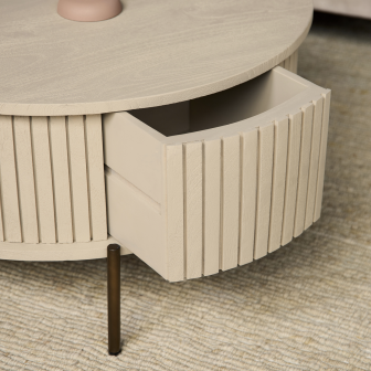 Salontafel Madison Sand | 80 cm | Rond