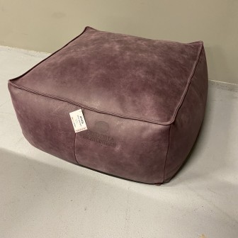 Hocker Athos | Afrika Leder | Aubergine