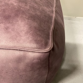 Hocker Athos | Afrika Leder | Aubergine