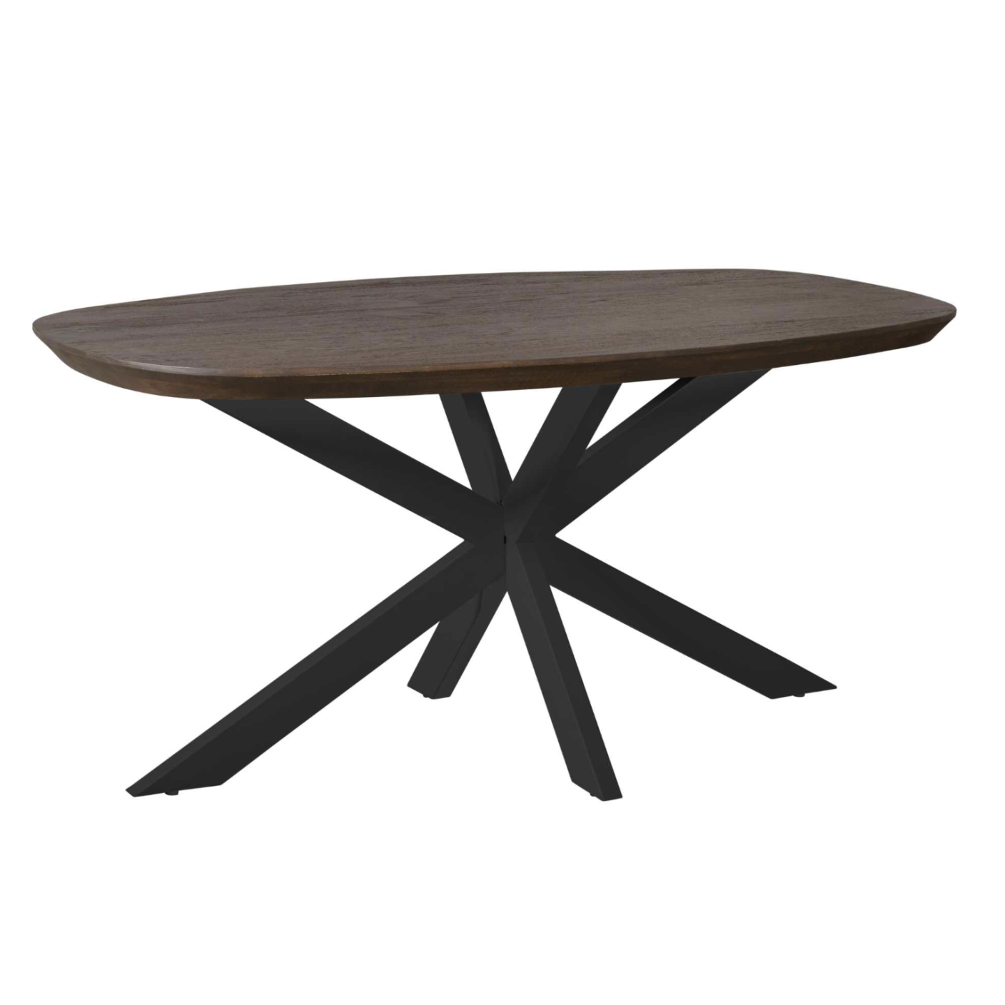 Eettafel Madison Brown | 160 cm | Poot Black
