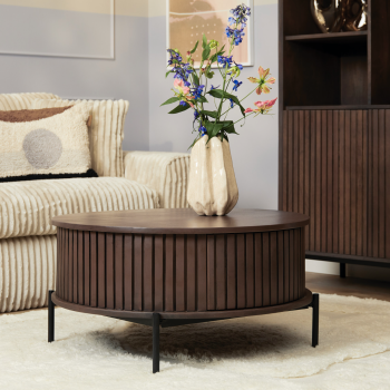 Salontafel Madison Brown | 80 cm | Rond