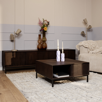 Salontafel Madison Brown | 80 cm | Vierkant