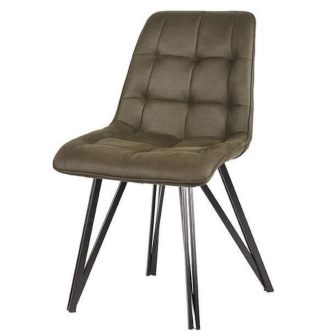 Eetkamerstoel Boaz | Army green | Microvezel