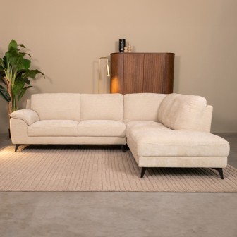 Hoekbank Santino - Naturel - Elite - Links