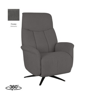Fauteuil Oslo - Antraciet - Micro Suede - One Size