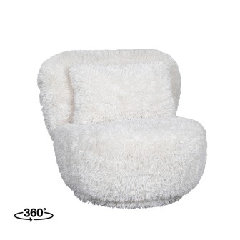 Fauteuil Doodle - Crème - Fluffy - One Size