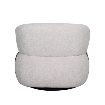 Fauteuil Valenza - Naturel - Boucle - Walnoot Eiken