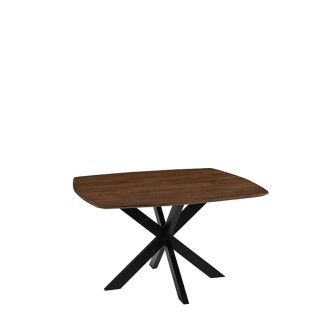 Eetkamertafel Blake - Nature - Mangohout - 130x130 cm