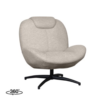 Fauteuil Clayton - Taupe -...