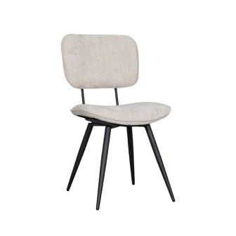 Eetkamerstoel Liva - Naturel - Elite - Black Frame