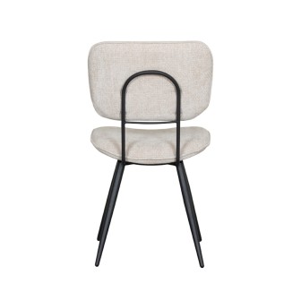Eetkamerstoel Liva - Naturel - Elite - Black Frame