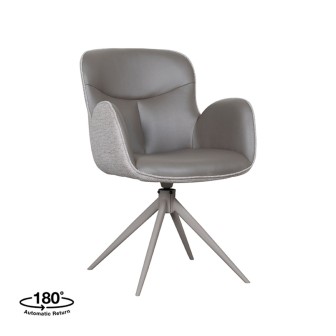 Eetkamerstoel Lasse - Forest - Microfiber - Taupe Frame