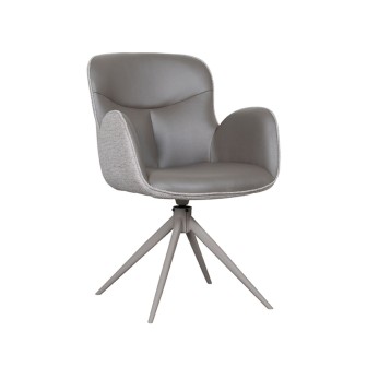 Eetkamerstoel Lasse - Forest - Microfiber - Taupe Frame