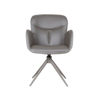Eetkamerstoel Lasse - Forest - Microfiber - Taupe Frame