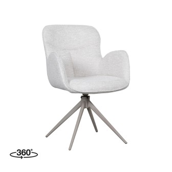 Eetkamerstoel Lasse - Naturel - Canyon - Taupe Frame