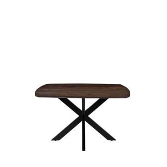 Eetkamertafel Blake - Espresso - Mangohout - 130x130 cm