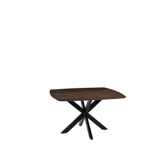Eetkamertafel Blake - Espresso - Mangohout - 130x130 cm