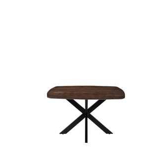 Eetkamertafel Blake - Espresso - Mangohout - 130x130 cm