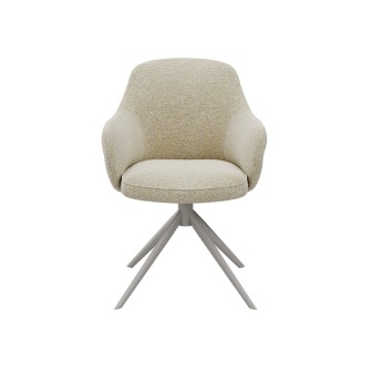 Eetkamerstoel Bern - Naturel - Boucle - Taupe Frame