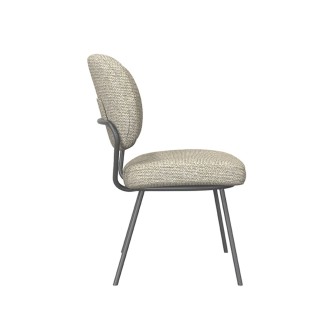 Eetkamerstoel Singapore - Naturel - Boucle - Black Frame