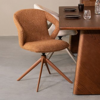 Eetkamerstoel Zurich - Coral - Boucle - Coral Frame