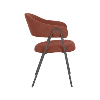 Eetkamerstoel Lowen - Terra - Boucle - Black Frame